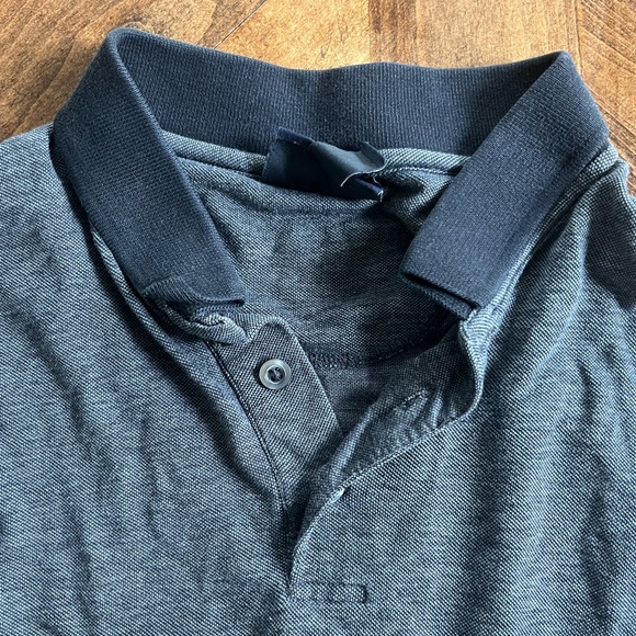 Dockers Long Sleeve Polo Shirt Gray - Picture 5 of 6